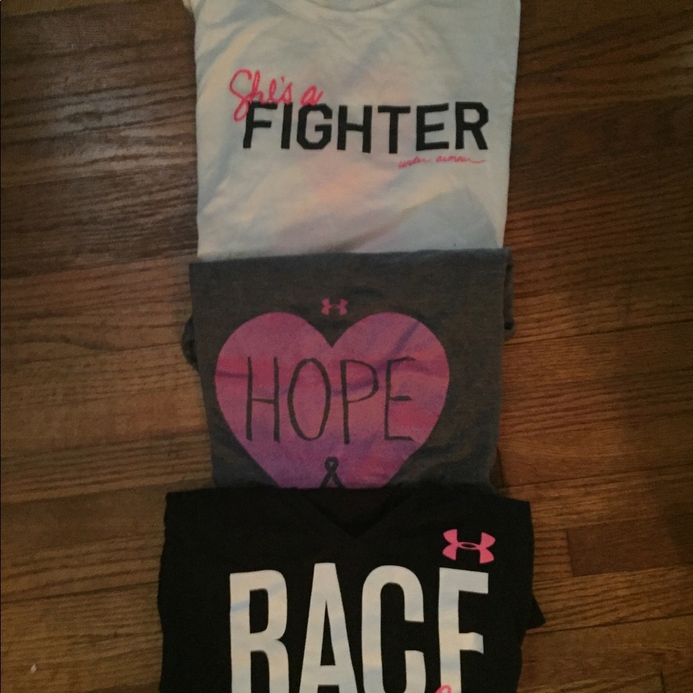 Bundle of under armour shirts